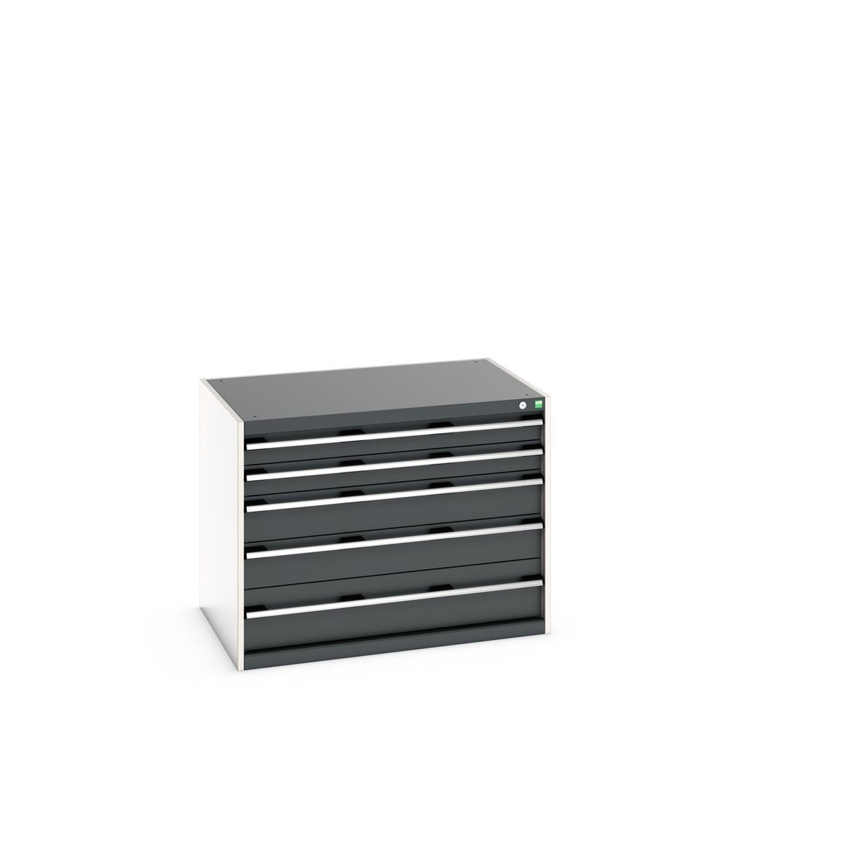 Bott Cabinet 5, Steel, 800 mm x 1050mm x 750 mm, Grey, Blue
