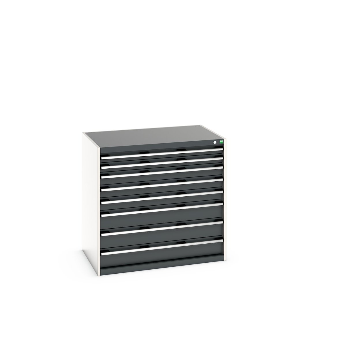 Bott Cabinet 8, Steel, 1000 mm x 1050mm x 750 mm, Light Grey, Anthracite