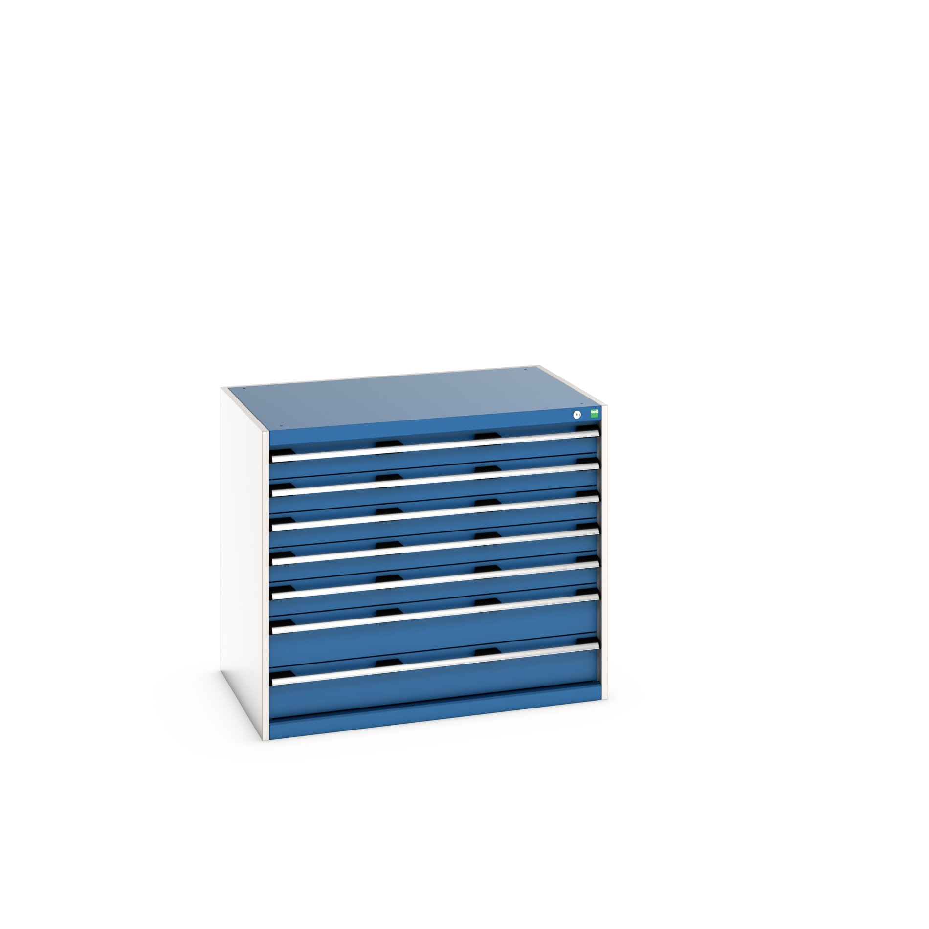 Bott Cabinet 7, Steel, 900 mm x 750mm x 1050 mm, Blue