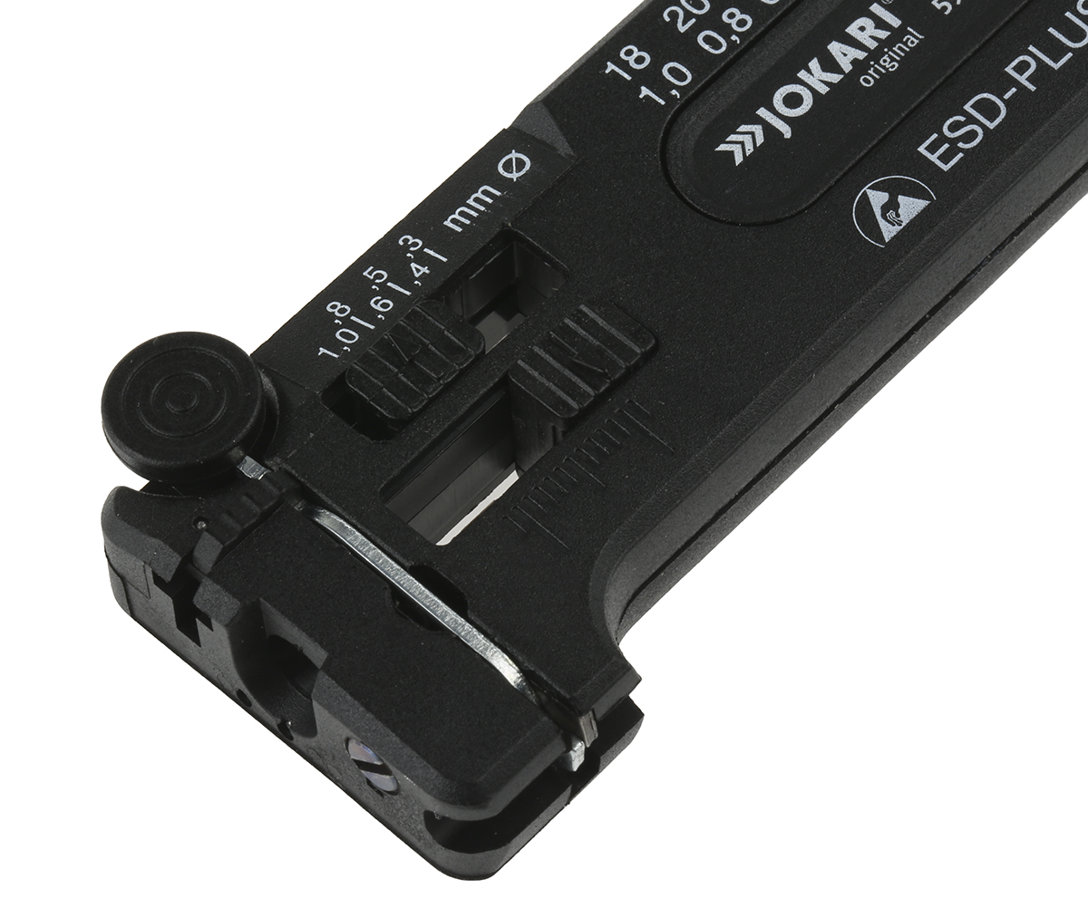 40029 Jokari ESD-PLUS Series Ethernet Insulated Wire Stripper, 0.3 to 1 mm, 1 mm Overall