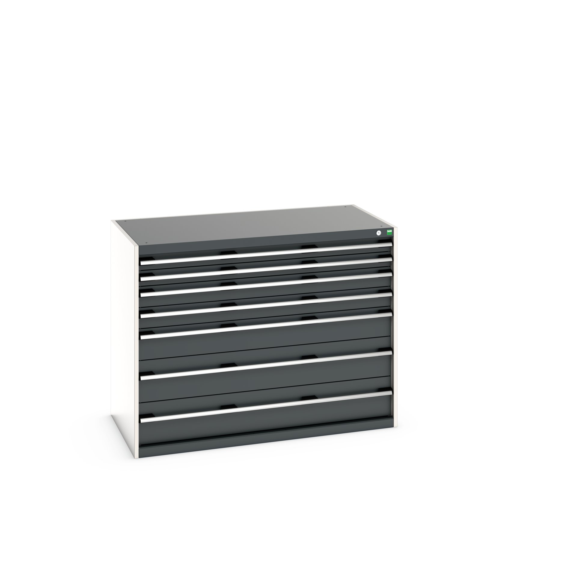 Bott Cabinet 7, Steel, 1000 mm x 750mm x 1300 mm, Grey