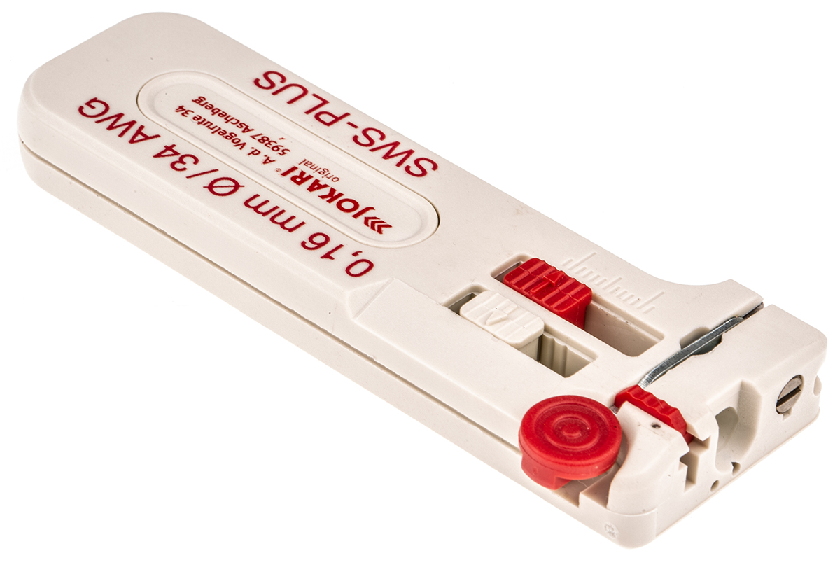 40035 Jokari PWS-PLUS Series Ethernet Insulated Wire Stripper, 0.16 mm, 0.12 mm Overall