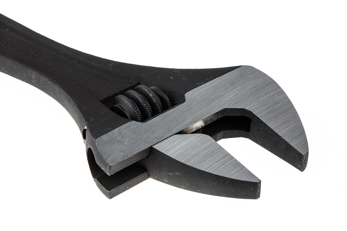 4003 Teng Tools Adjustable, 200mm Overall, 28 mm Jaw Capacity, Metal Handle
