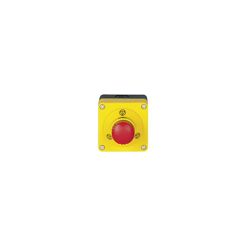 Pilz 400 Series Emergency Stop Push Button, Surface Mount, 55 mm Cutout, 1 NO