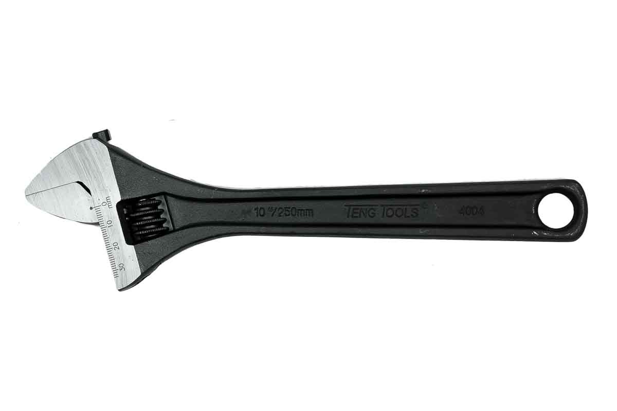 Teng Tools Adjustable, 250mm Overall, 33 mm Jaw Capacity, Metal Handle
