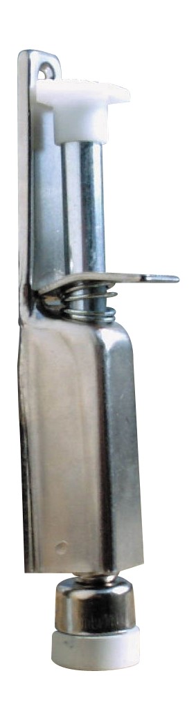 Guitel Hervieu Grey Steel Door Stop, 16 mm Diameter, 130 mm Long