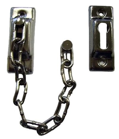 Guitel Hervieu Steel Door Chain Lock Chain Lock 4 mm Slot, 4 mm Strut Profile