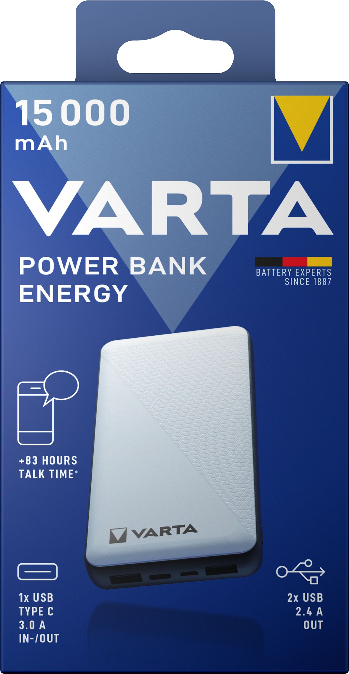 Varta Varta 57977 15 Ah 5V Power Bank Portable Charger