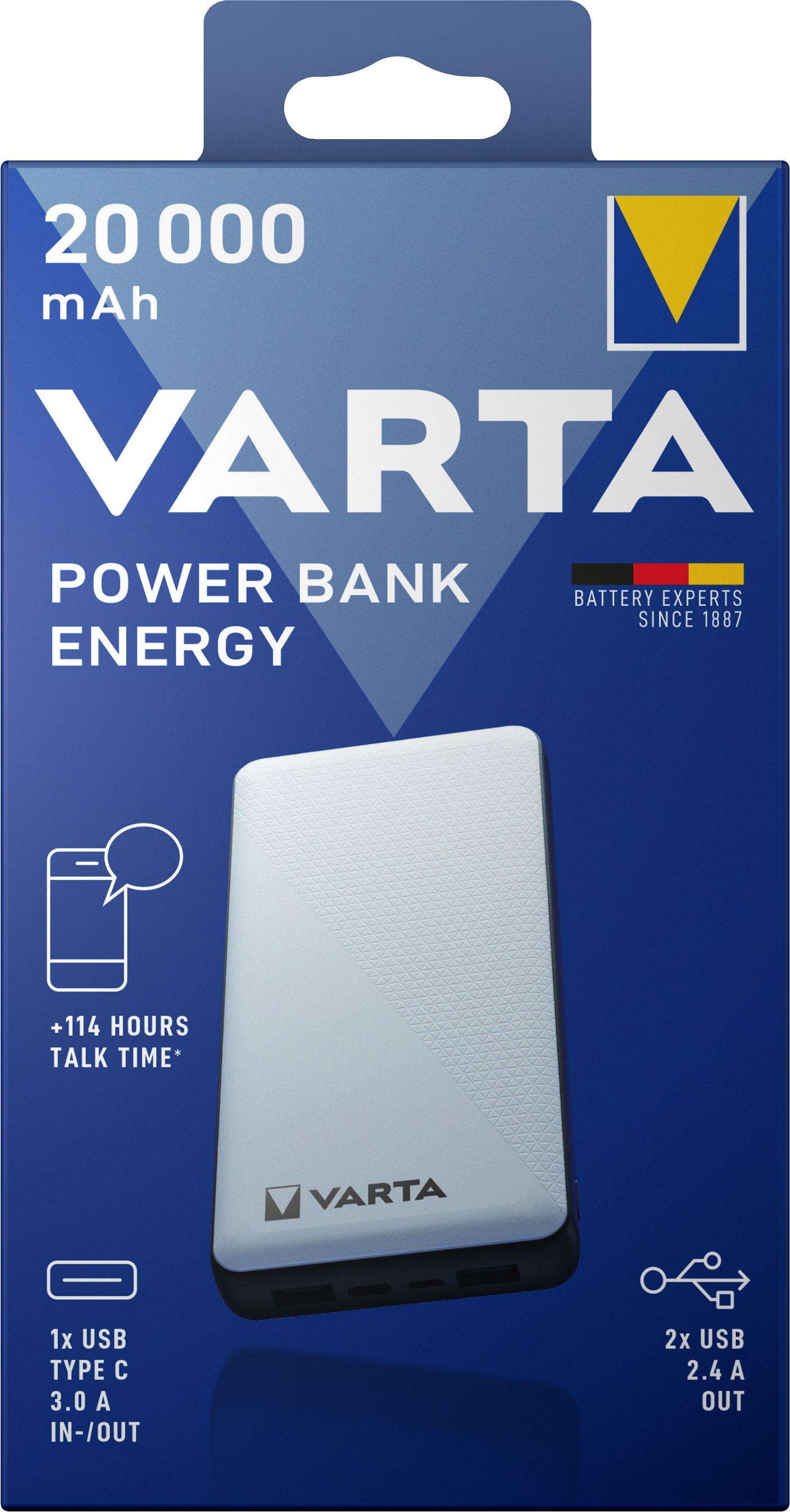 Varta Varta 57978 20 Ah 5V Power Bank Portable Charger