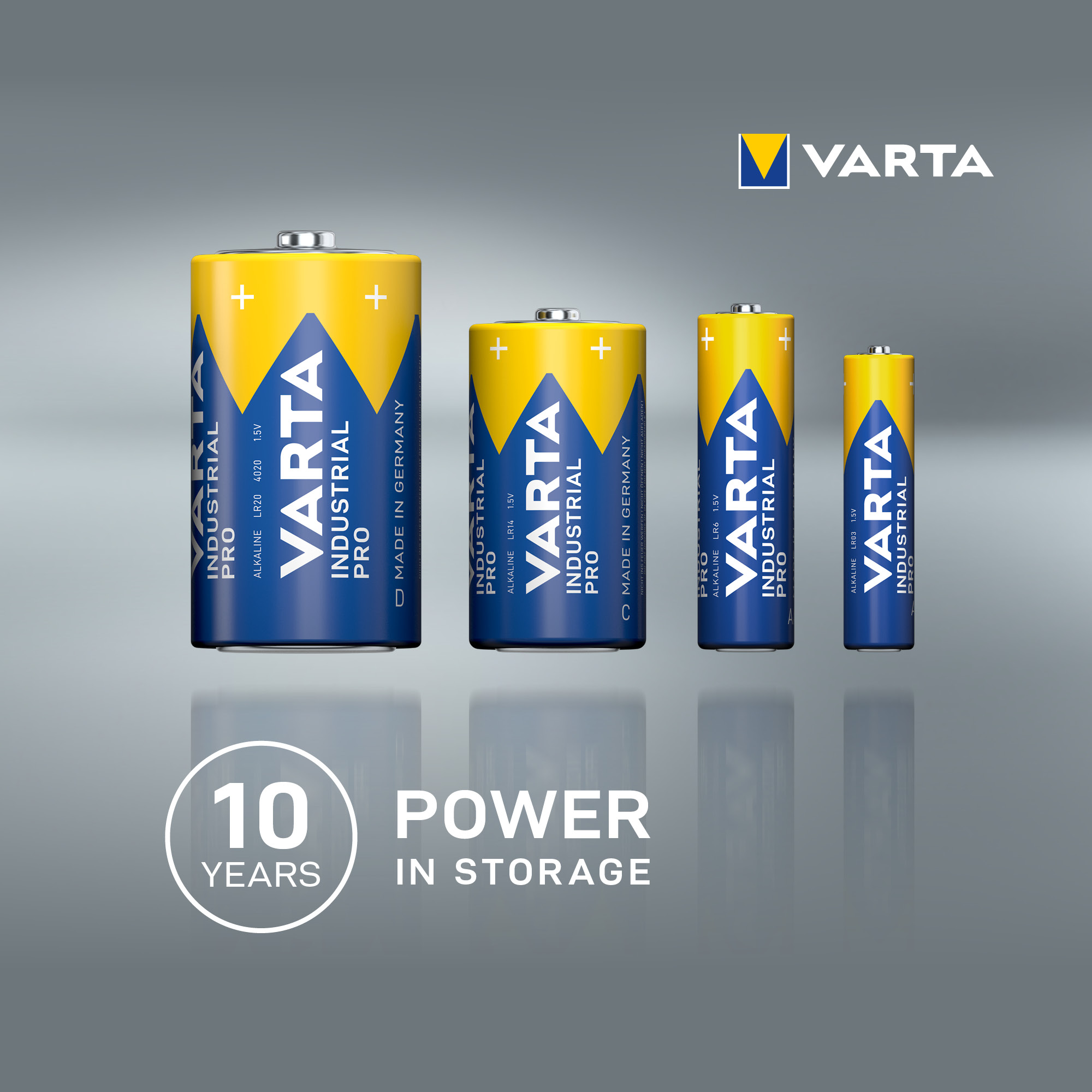 4008496356447 Varta Varta Industrial Pro 1.5 V Alkaline D Battery