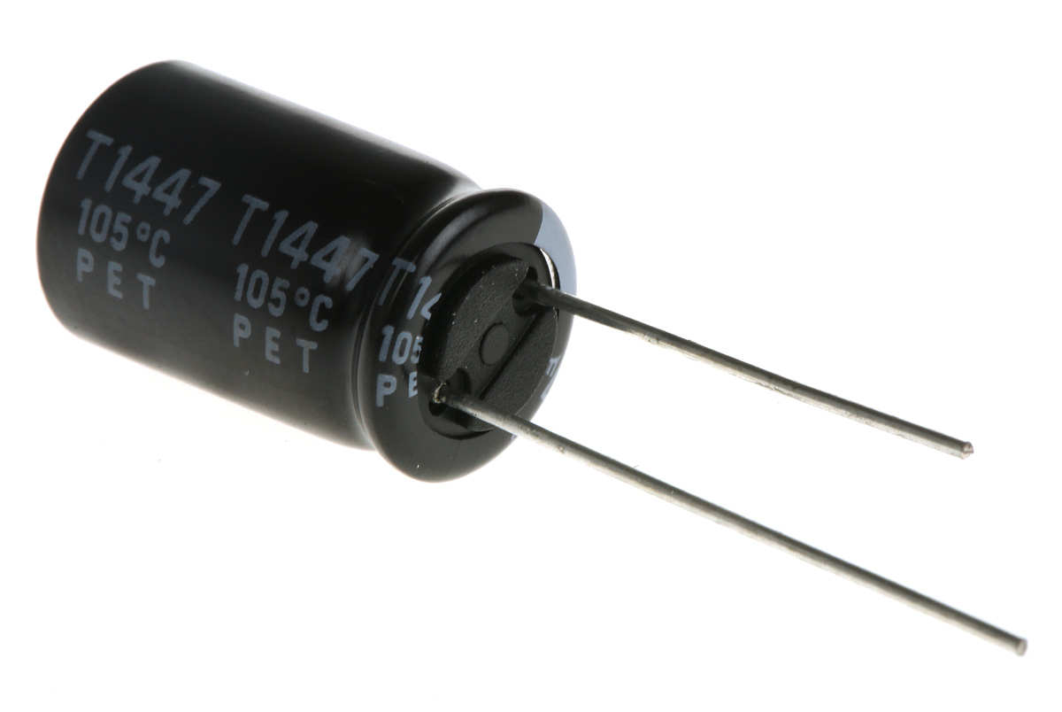 Rubycon 4.7 μF Capacitor 400V dc, Radial, Through Hole - 400BXC4R7MEFC10X16 Radial Lead