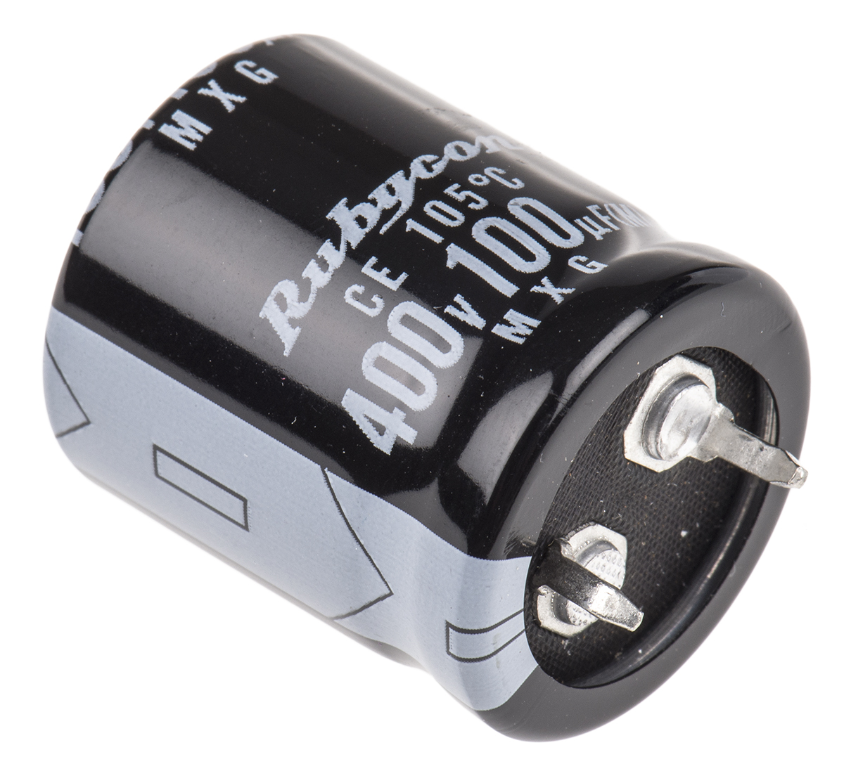 Rubycon 100 μF Capacitor 400V dc, Snap-in - 400MXG100MSN22X25