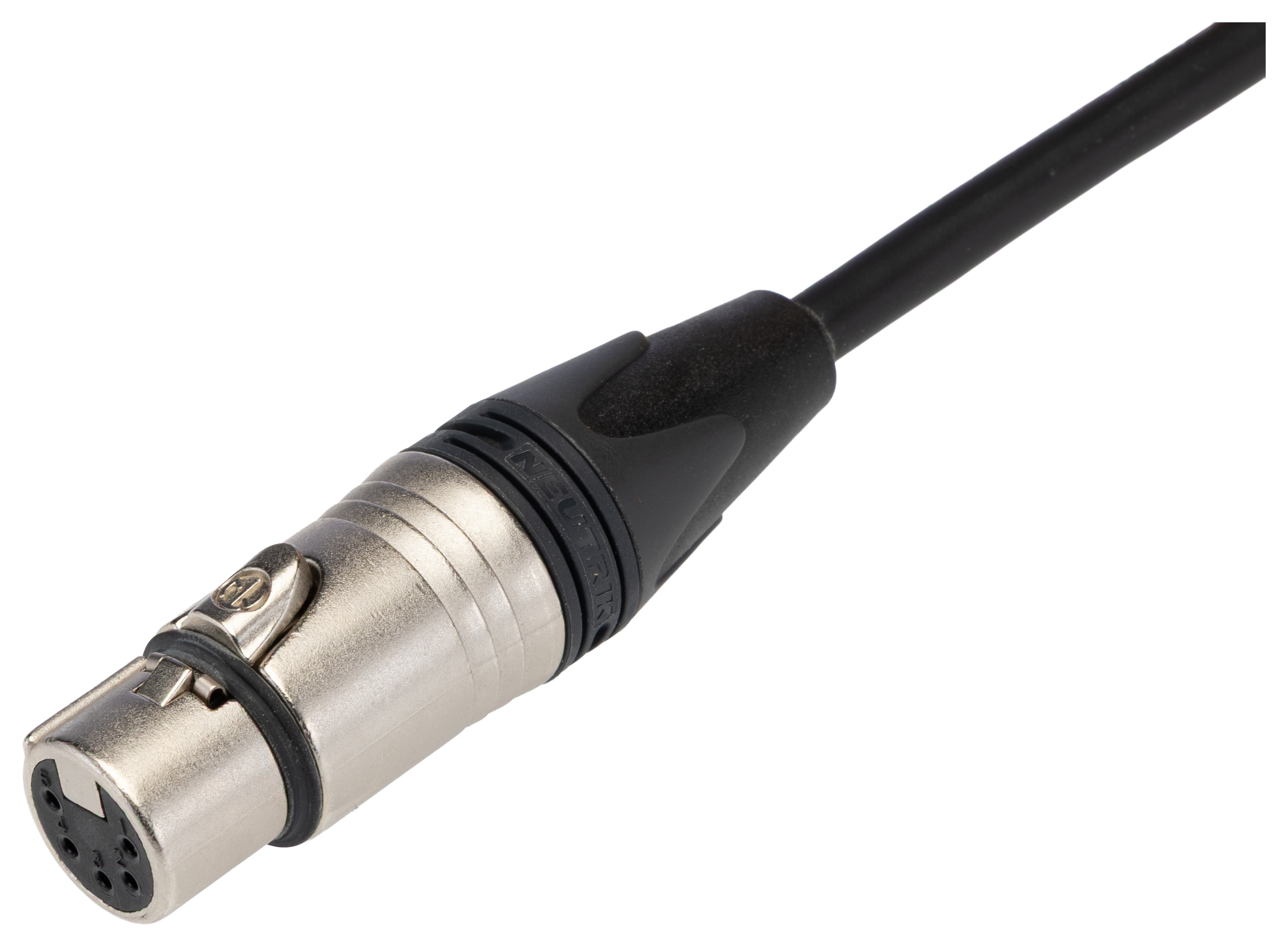 401-028-001 Van Damme Male XLR to Female XLR XLR Cable, Black, 5 m