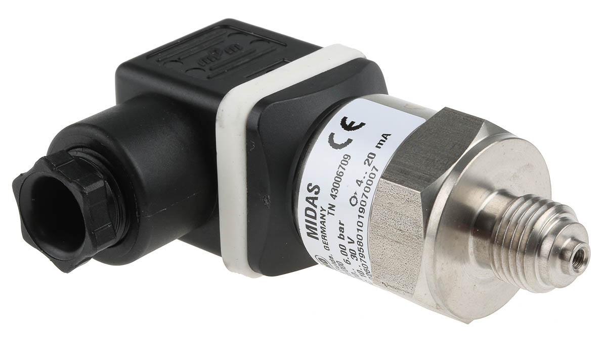Jumo MIDAS Series Pressure Sensor 0 bar, Relative Reading 6 bar