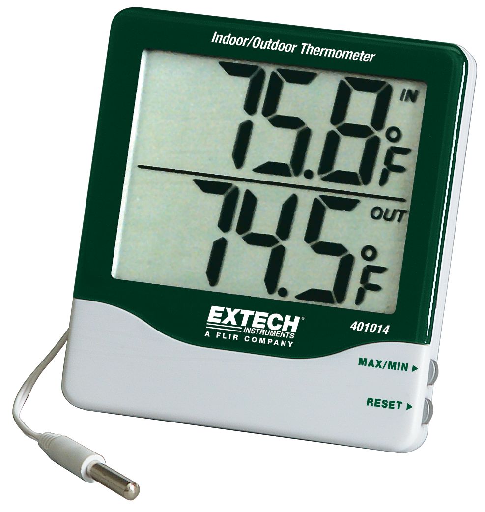 Extech 401014 LCD Digital Thermometer, 70 °C Max, ±1°C Accuracy