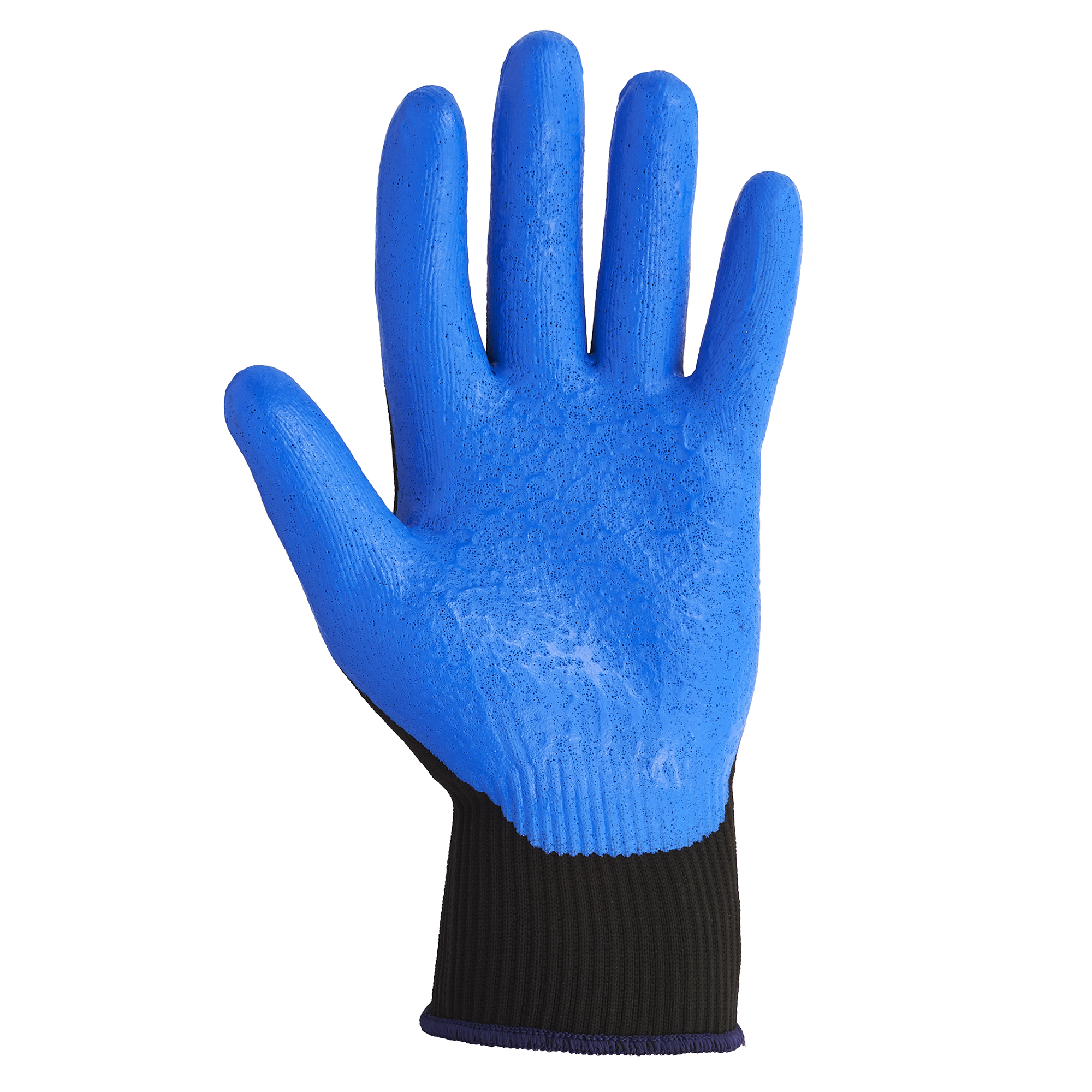 40225 Kimberly Clark Black, Blue Nylon Work Gloves, Size 7, Nitrile Foam Coating