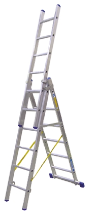 Zarges Aluminium Aluminium Combination Ladder 3 4.1 m