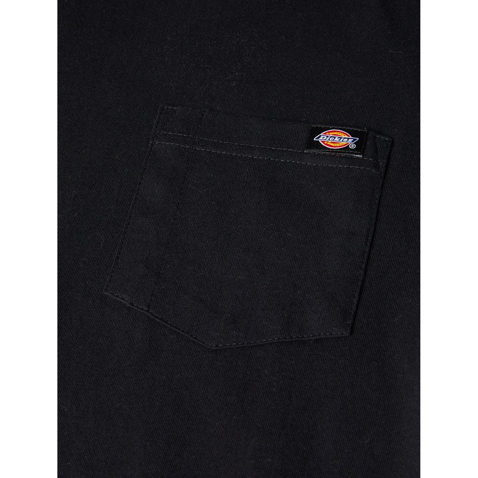 dk0wl450blk1 Dickies Black Cotton Long Sleeve T-Shirt, UK- XL, EUR- XL