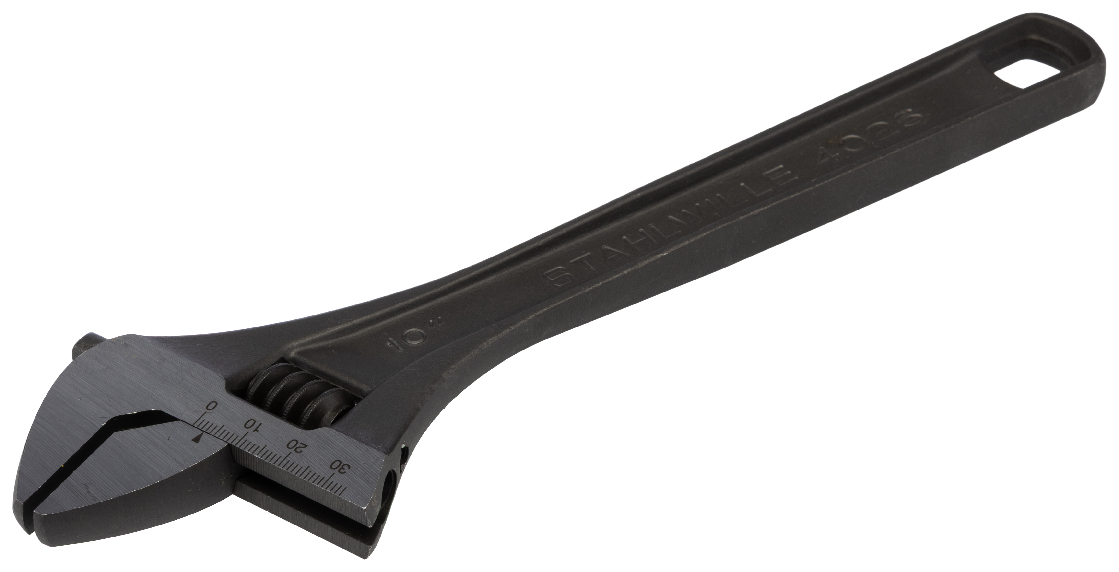 STAHLWILLE Adjustable Wrench, 259mm Overall, 34 mm Jaw Capacity, Straight Handle