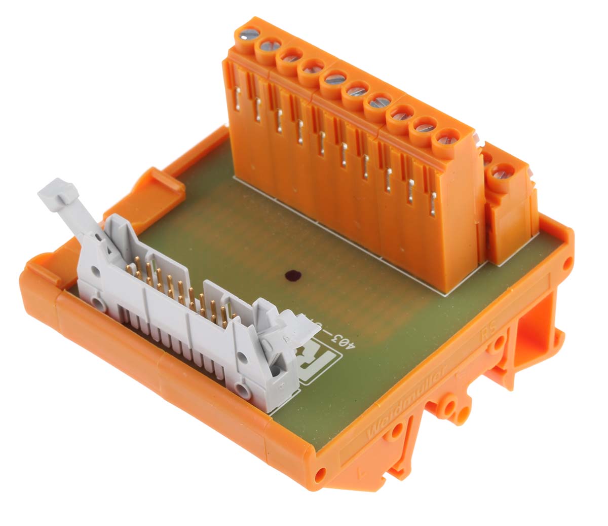 403-314 RS PRO 20-Contact Male Interface Module, IDC Connector, DIN Rail, 1A