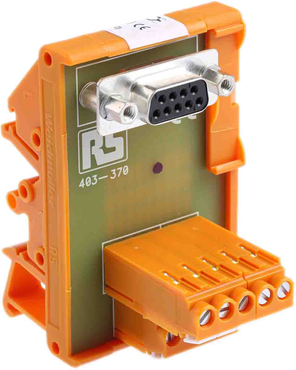 RS PRO 9-Contact Female Interface Module, D-Sub Connector, DIN Rail, 1A