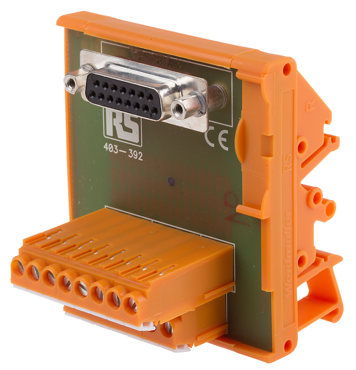 RS PRO 15-Contact Female Interface Module, D-Sub Connector, DIN Rail, 1A