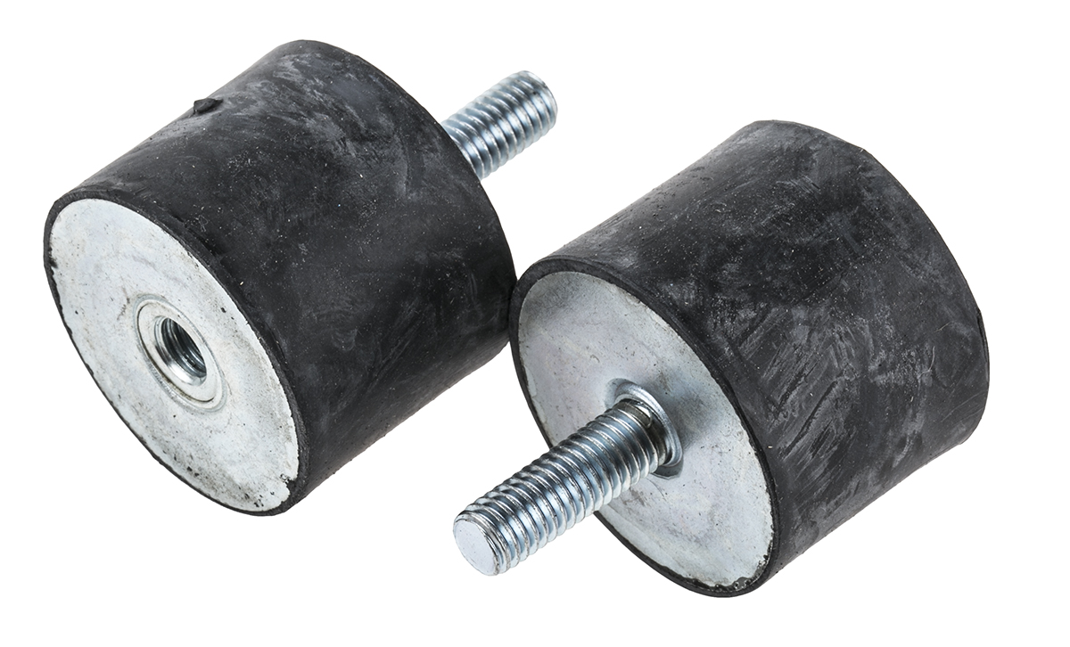 FIBET Fibet M8 x 23 mm Anti-Vibration Mount, Bobbin with 147.6 kg Compression Load
