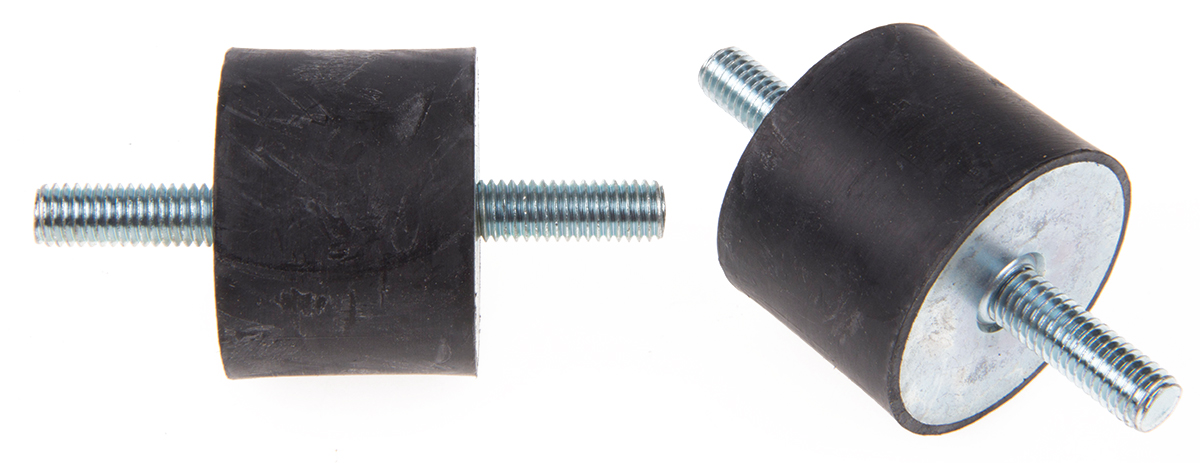 FIBET Fibet M8 x 23 mm Anti-Vibration Mount, Male to Male Bobbin with 201 daN Compression Load