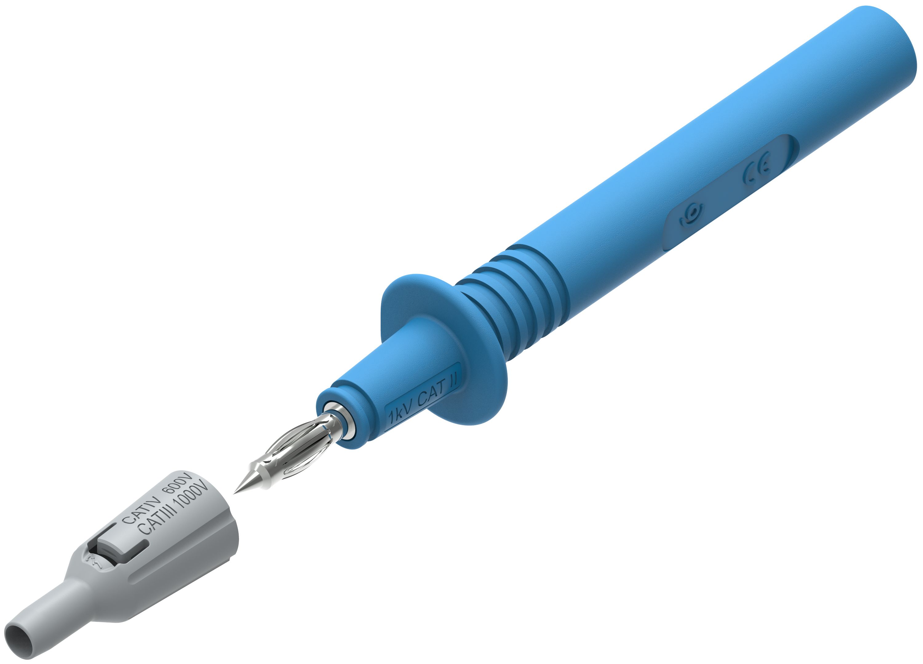 404-iec-bl Electro PJP Narrow Test Probe, 4 mm Tip, 1kV, 4 mm Socket, 36A