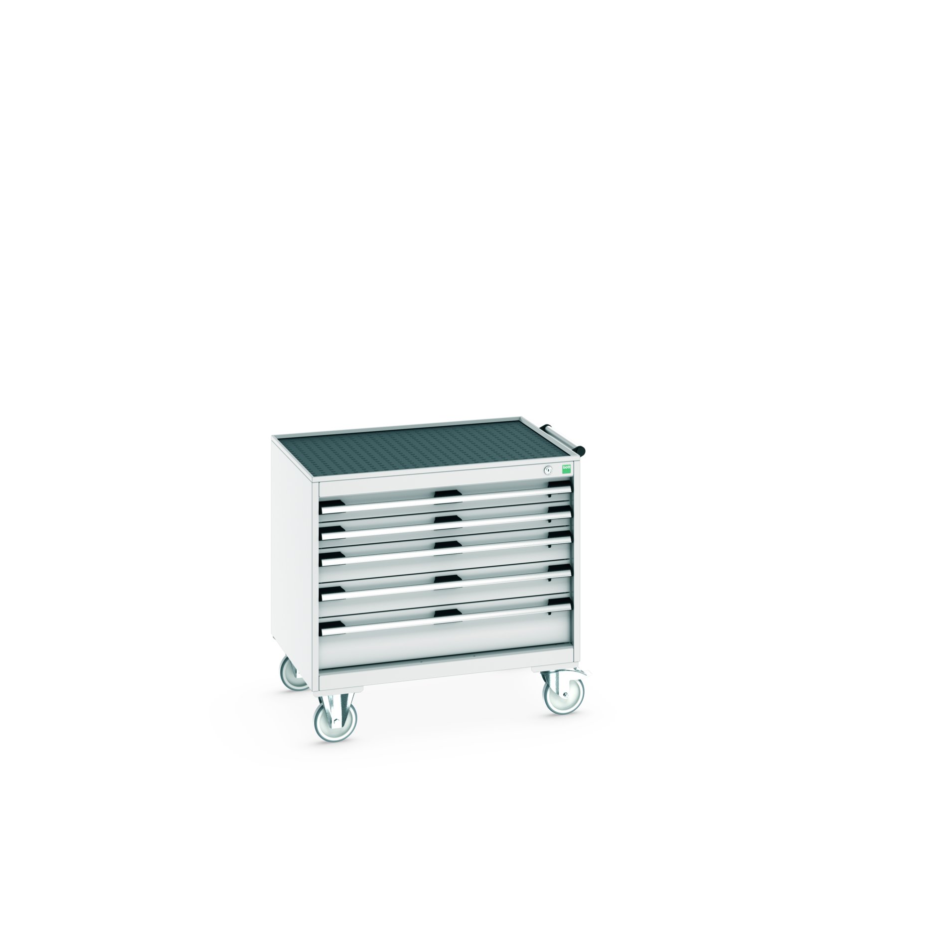 Bott, 5 Drawer Sheet Steel Floor Standing Storage Cabinet 785 mm 80mm, 650 mm