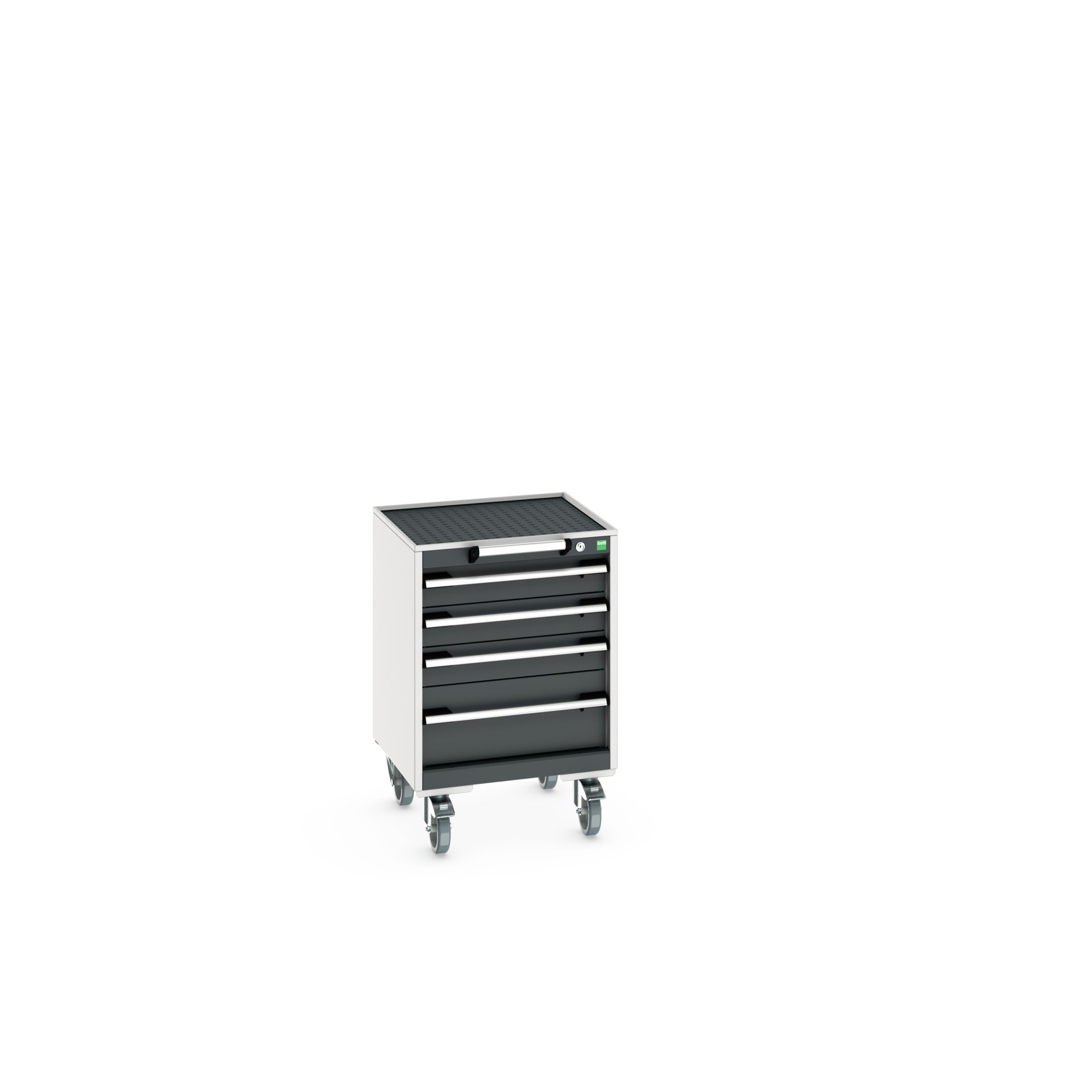 Bott, 4 Drawer Sheet Steel Floor Standing Storage Cabinet 785 mm 525mm, 525 mm