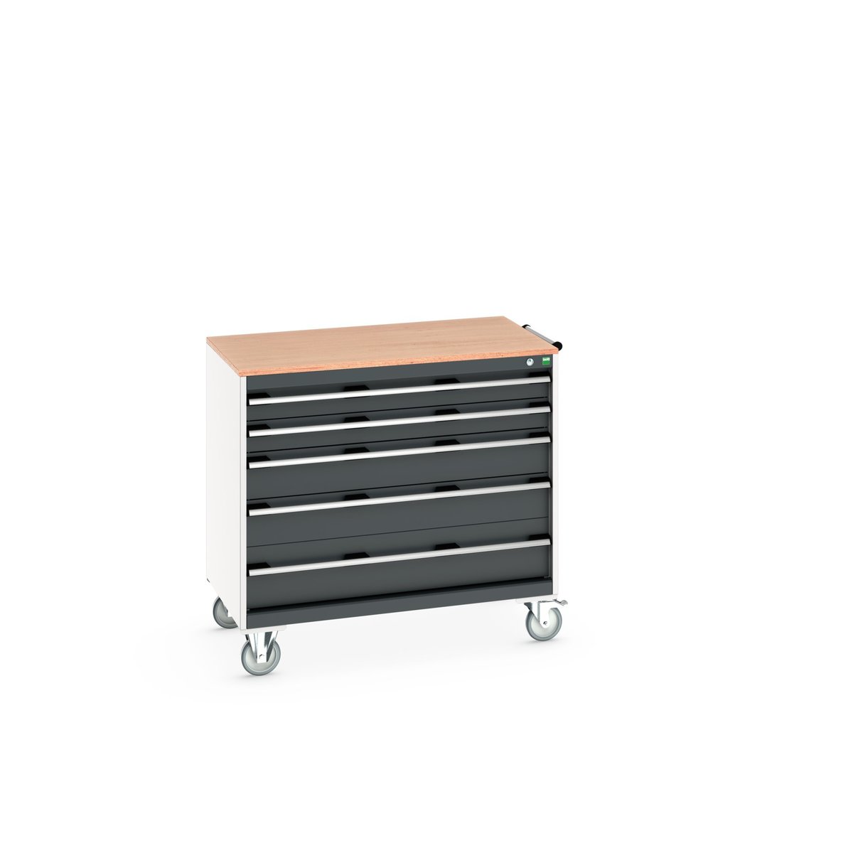 Bott 5 Drawer Wheeled Cabinet, Steel