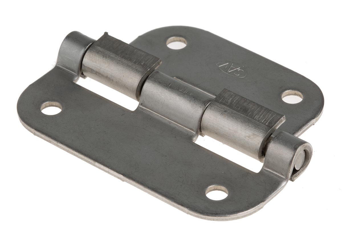 Savigny Zinc Plated Stainless Steel Butt with a Removable Pin Pin, 57 mm x 52.5 mm x 1.5 mm