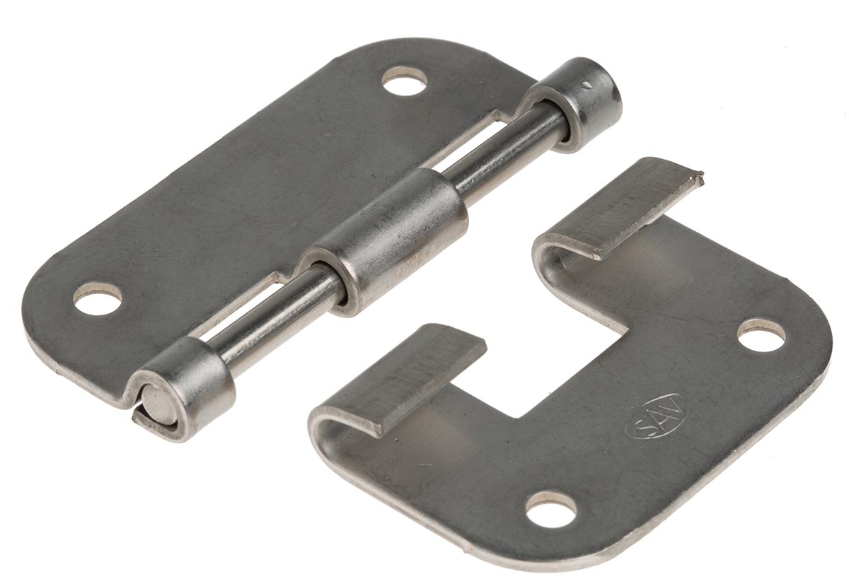 40421-ib Savigny Zinc Plated Stainless Steel Butt with a Removable Pin Pin, 57 mm x 52.5 mm x 1.5 mm