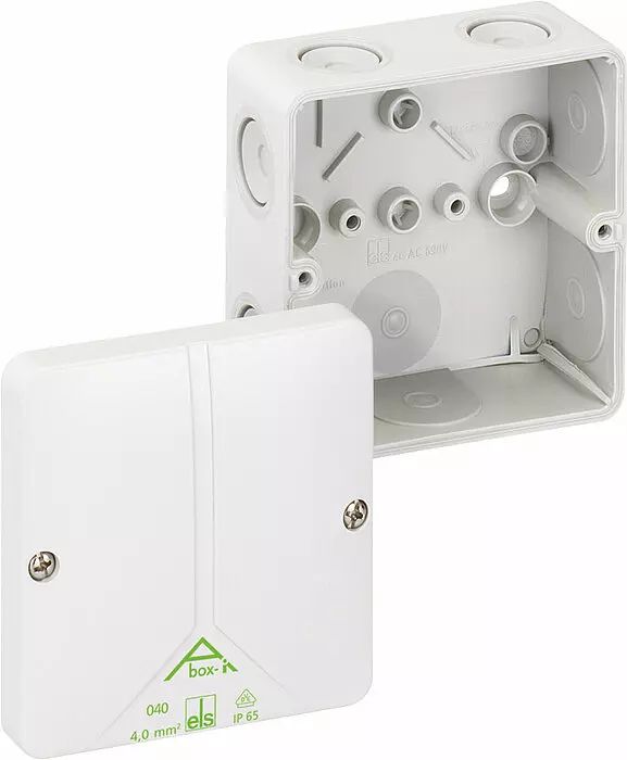 Spelsberg Abox-i 040 Series Grey Polycarbonate, Acrylonitrile Styrene Acrylate Junction Box, IP65, 0 Terminals, 102 mm,