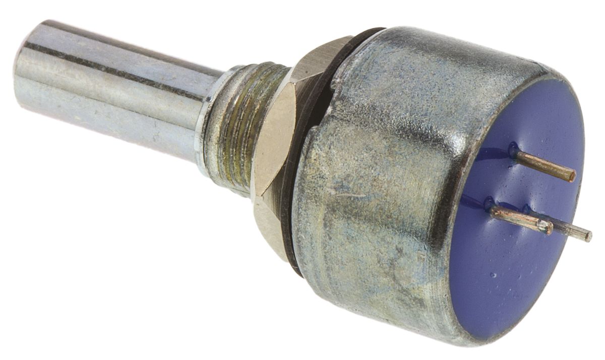 404802692032 TE Connectivity M 100 Ω Rotary Potentiometer 1-Turns 1-Gang Panel Mount,