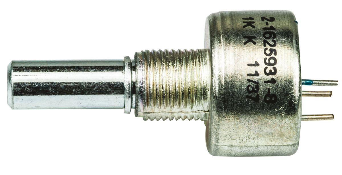 404802692035 TE Connectivity M 1 kΩ Rotary Potentiometer 1-Turns 1-Gang Panel Mount,
