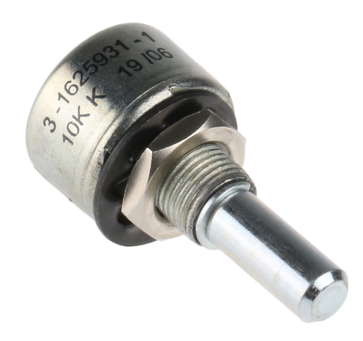 TE Connectivity M 10 kΩ Rotary Potentiometer 1-Turns 1-Gang Panel Mount, 404802696038