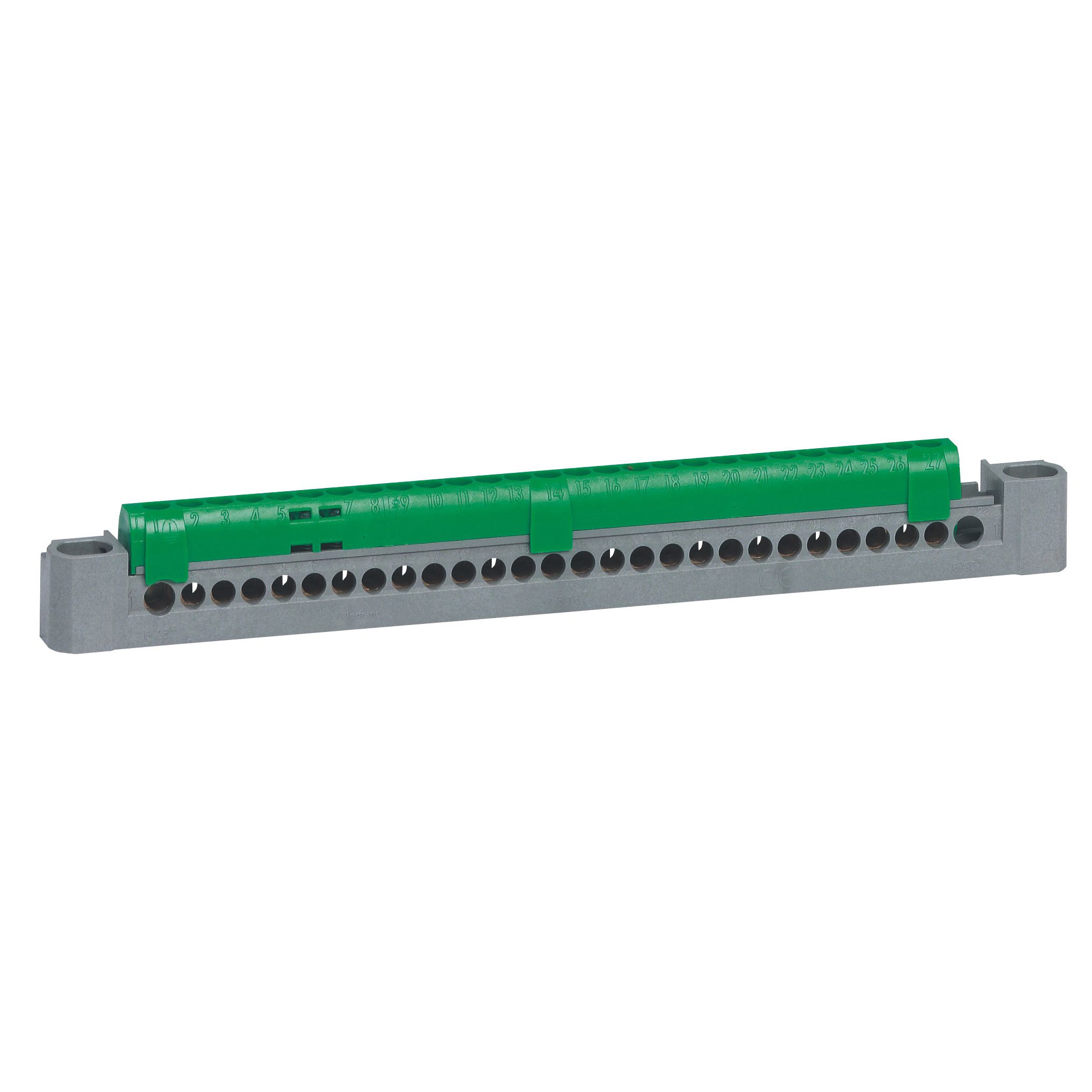 Legrand DIN Rail Earth Terminal Block, 25mm², 6 mm² Wire, Screw
