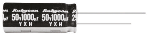 Rubycon 220μF Aluminium Electrolytic Capacitor 50V dc, Radial, Through Hole - 50YXH220MEFC10X16