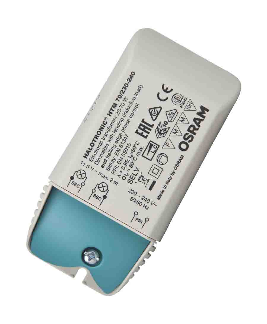 4050300442310 Osram 1 Light Transformer 70 W, 230/240 V ac, 11.3 V ac