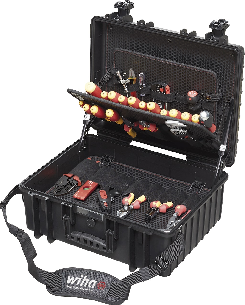 Wiha 83 Piece Electrician Tool Kit Tool Kit with Case VDE/1000V Approved
