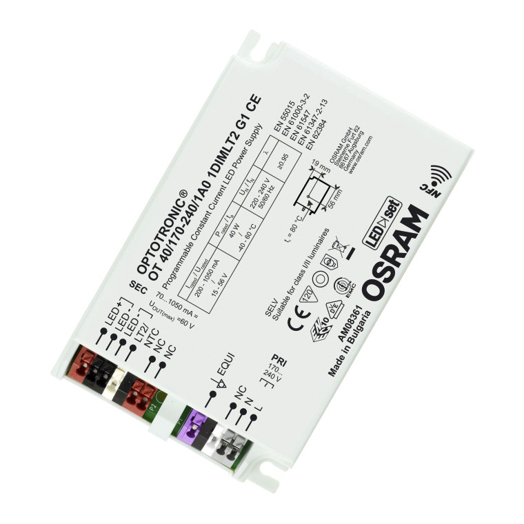 4052899517424 Osram LED Driver, 15V, 56 V Output, 40 W Output, 1050mA, 70 mA AstroDIM