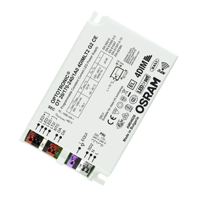 4052899981928 Osram LED Driver, 10V, 38 V Output, 22 W Output, 120mA 4DIM