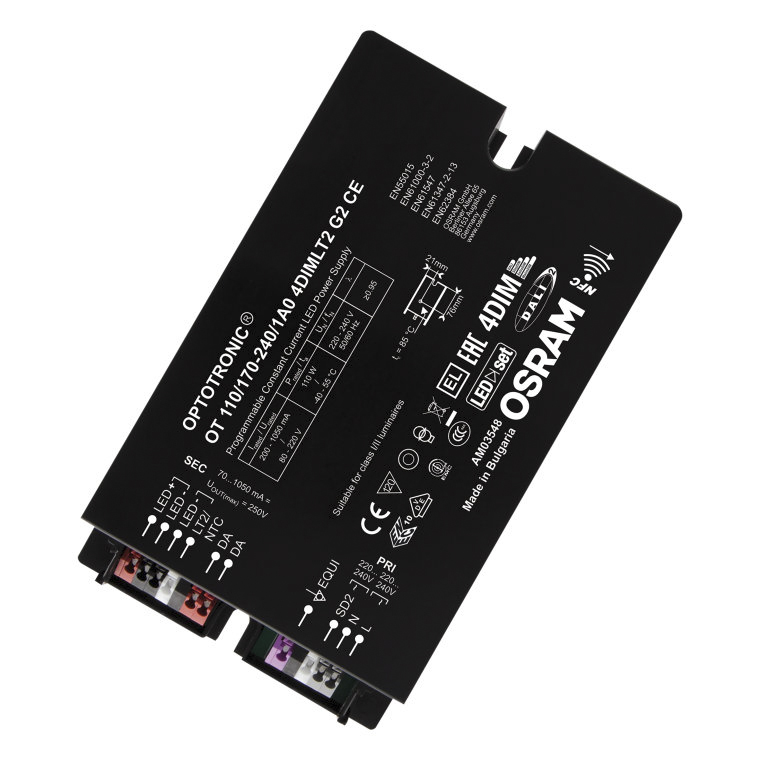 4052899981959 Osram LED Driver, 220V, 80 V Output, 110 W Output, 540mA 4DIM