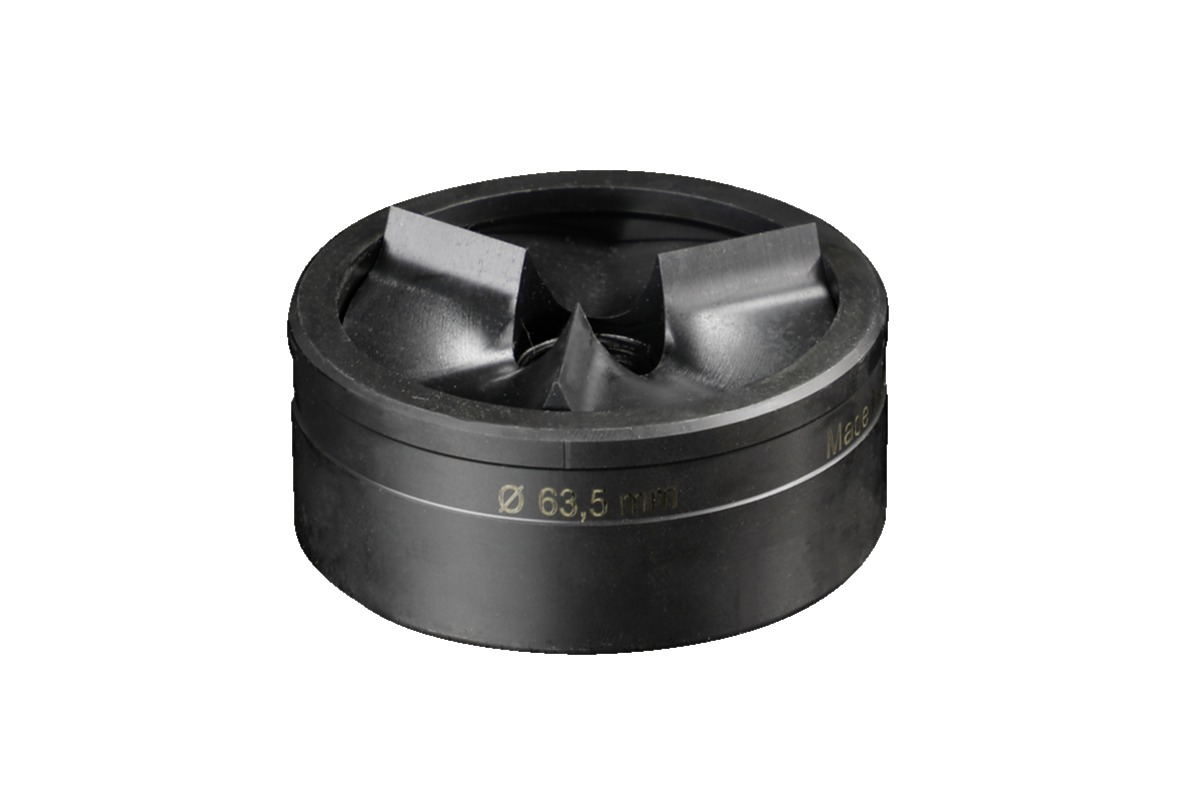 Rittal , 1 Piece Punch & Die Set, 63.5 mm, kit contents: Female Dies, Male Dies, Round, The Hole Punch Is Operated with