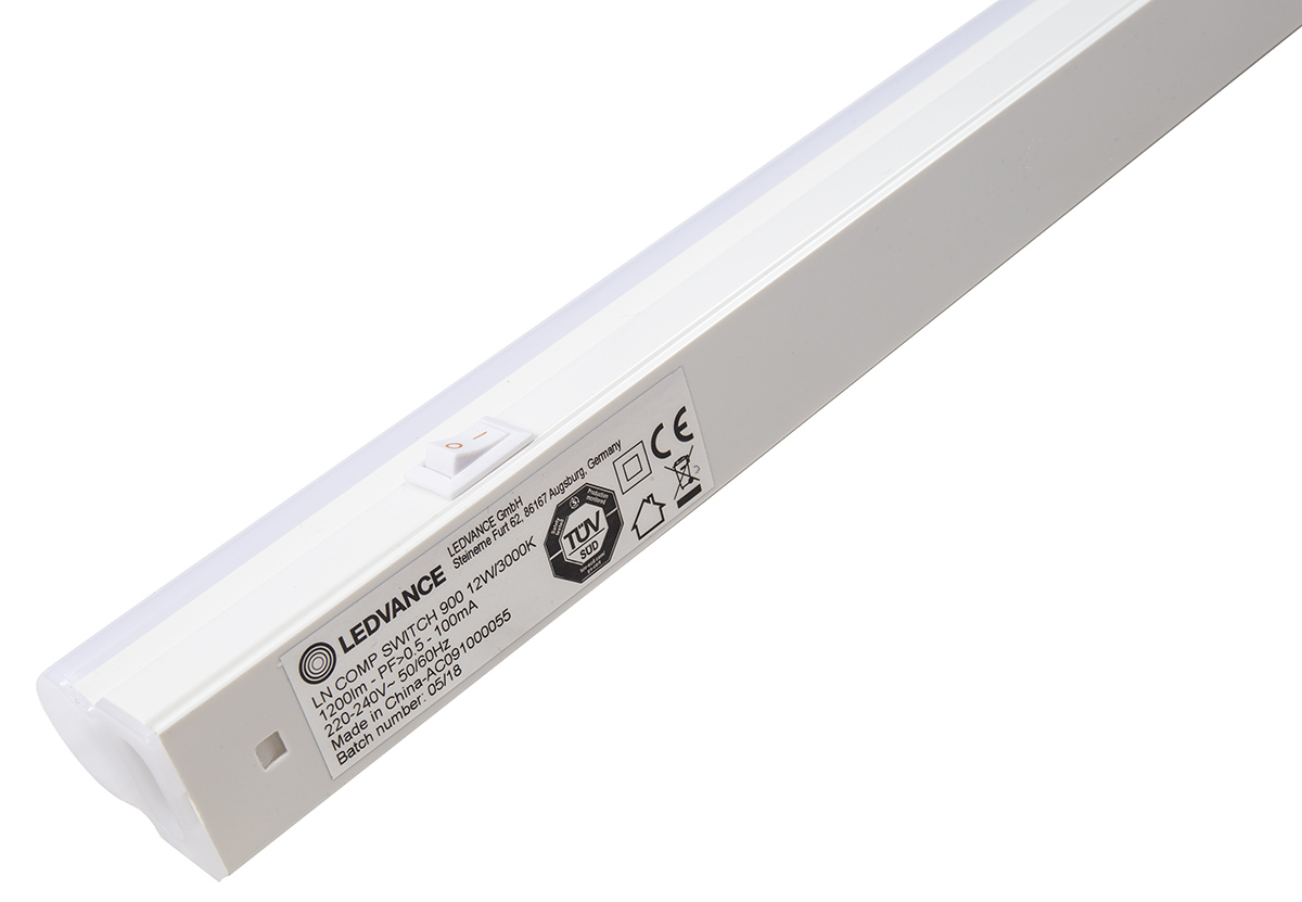 4058075106192 LEDVANCE Fluorescent Lamp Ceiling Light Fitting Linear Linear Compact, 873 mm Long, IP20