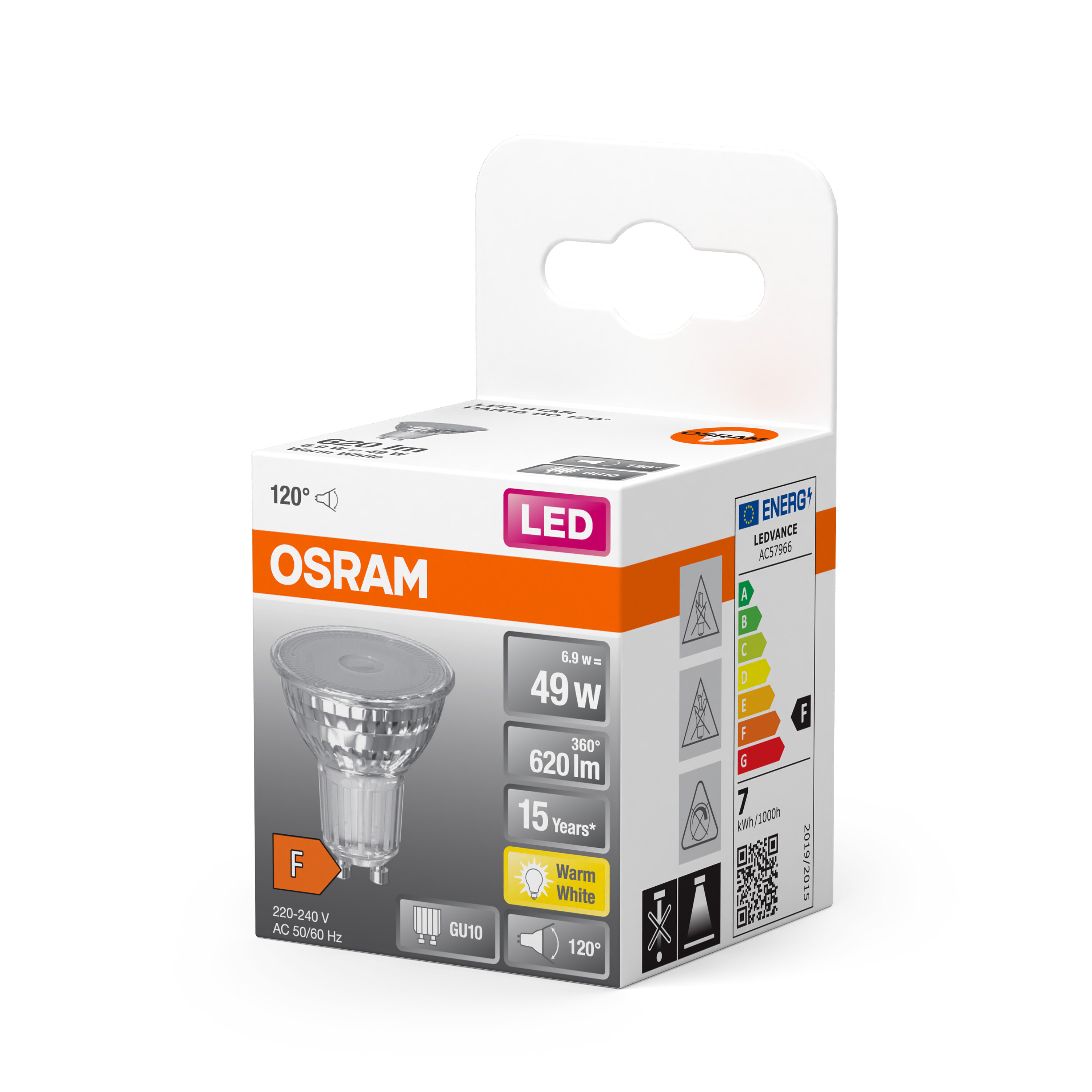 4058075431751 LEDVANCE LED LED Reflector Lamp 51 mm 51 mm 51mm 240V 6.9 W