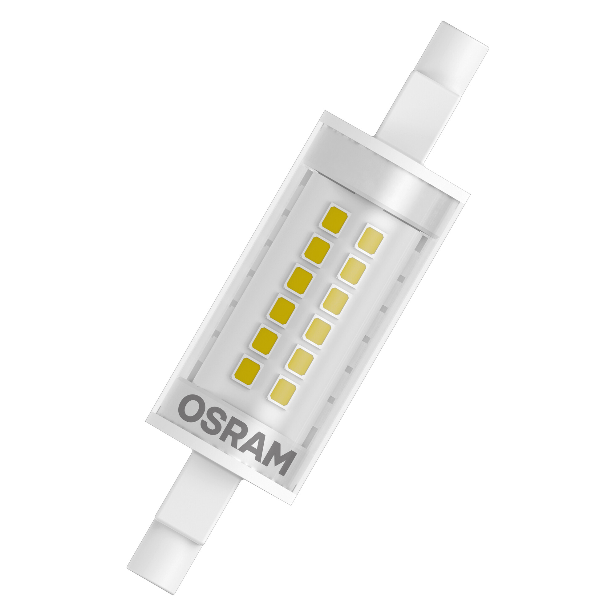 LEDVANCE 40580 R7S LED Bulbs, Warm White, Double Ended shape