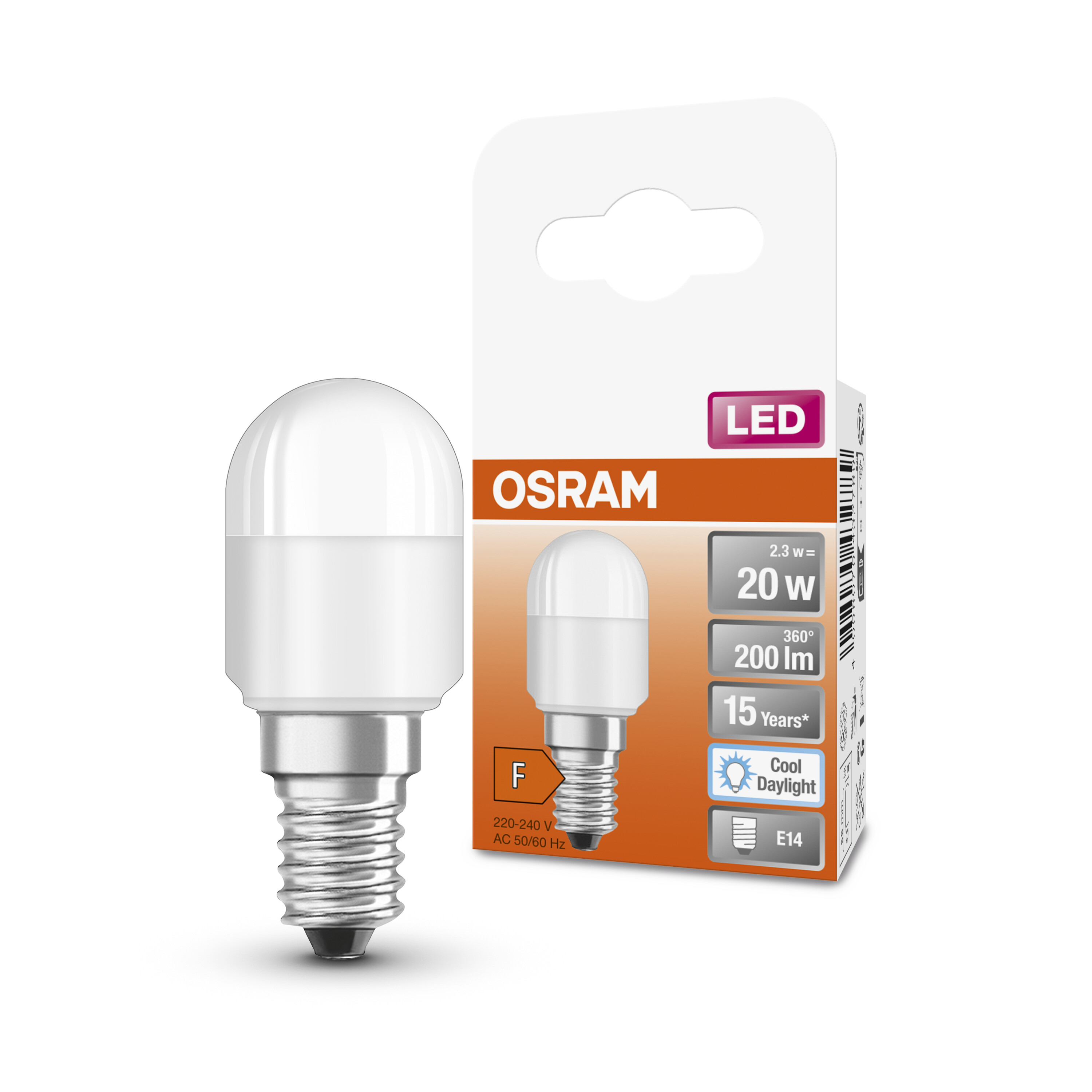 4058075432789 LEDVANCE LED SPECIAL E14 LED Bulbs 2.3 W(20 W), 6500k, Cool Daylight, T shape
